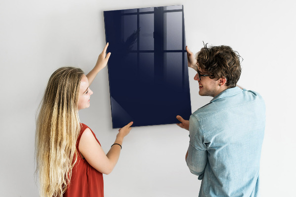Magnetic dry erase board Modern board for notes and photos