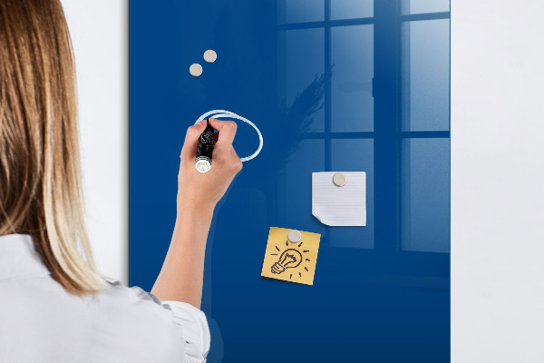 Magnetic dry erase board Magnetic board for photos and notes