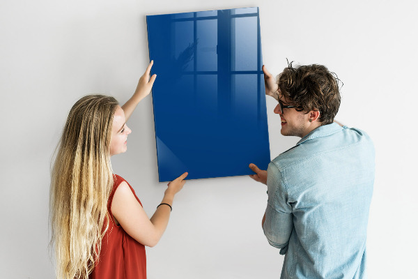 Magnetic dry erase board Magnetic board for photos and notes