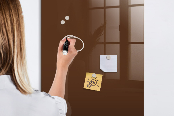 Dry erase board magnetic A stylish board for notes and photos