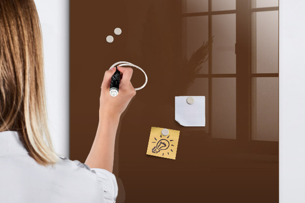 Dry erase board magnetic A stylish board for notes and photos