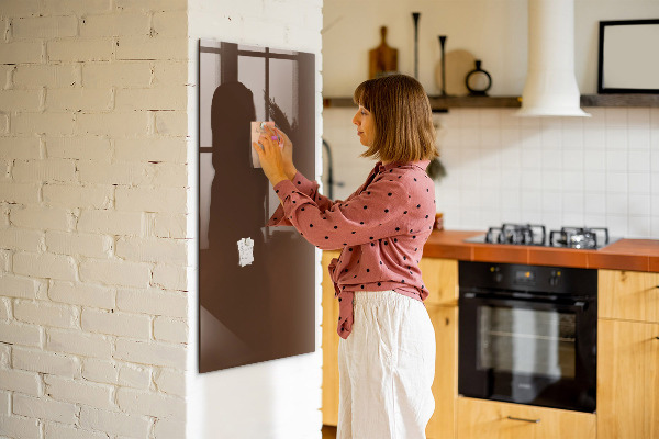 Dry erase board magnetic A stylish board for notes and photos