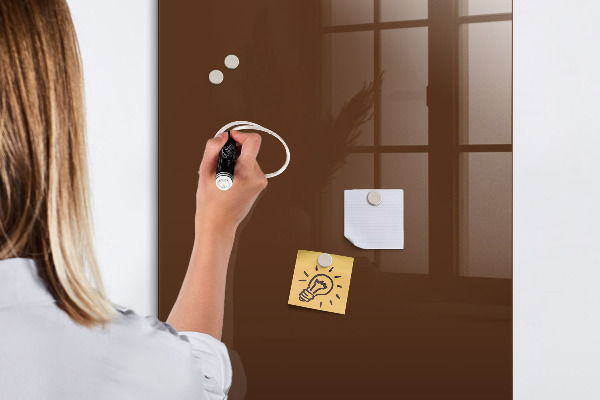 Dry erase board magnetic A stylish board for notes and photos