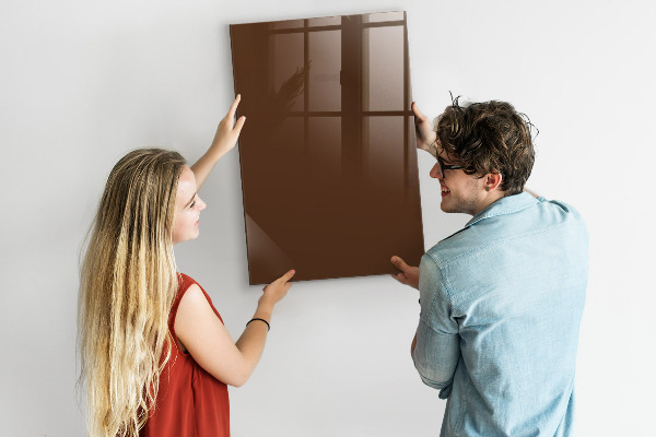Dry erase board magnetic A stylish board for notes and photos