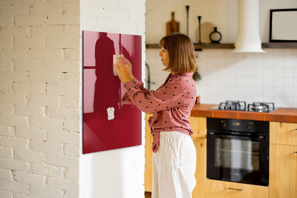 Magnetic dry erase board A colorful board for notes and photos