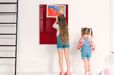 Magnetic dry erase board A colorful board for notes and photos