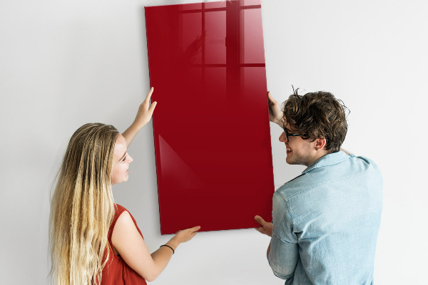 Magnetic dry erase board A colorful board for notes and photos