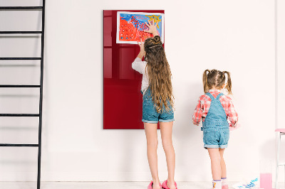 Magnetic dry erase board A colorful board for notes and photos