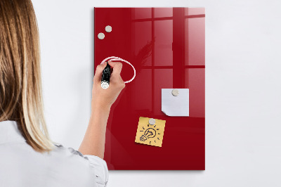 Magnetic dry erase board A colorful board for notes and photos