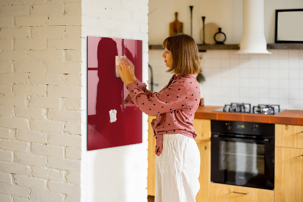 Magnetic dry erase board A colorful board for notes and photos