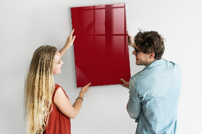 Magnetic dry erase board A colorful board for notes and photos