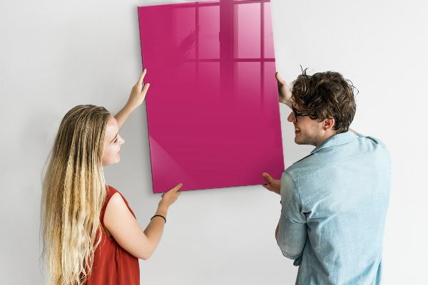 Dry erase board magnetic A colorful board for notes and photos