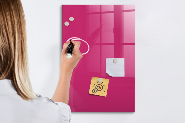 Dry erase board magnetic A colorful board for notes and photos
