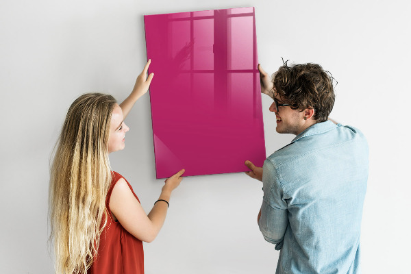 Dry erase board magnetic A colorful board for notes and photos