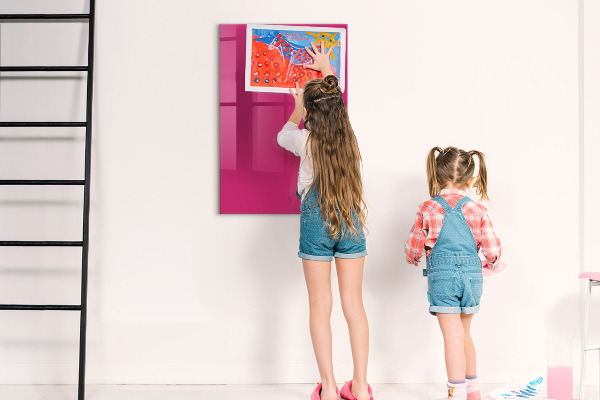 Dry erase board magnetic A colorful board for notes and photos