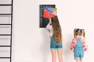 Dry erase board magnetic Note and photo board