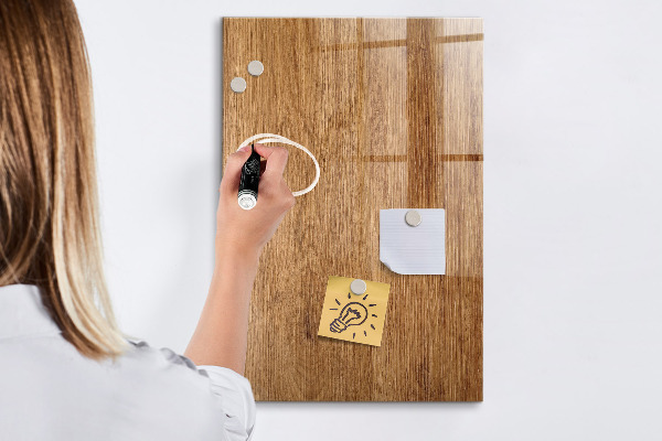 Magnetic dry erase board Magnetic board for photos and notes