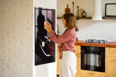 Dry erase board magnetic Magnetic board for photos and notes