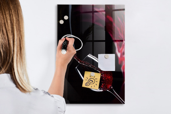 Dry erase board magnetic Magnetic board for photos and notes