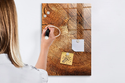 Magnetic dry erase board Wooden Motif Memo Board