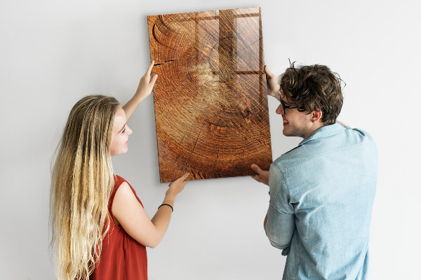 Magnetic dry erase board Wooden Motif Memo Board
