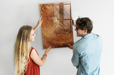 Magnetic dry erase board Wooden Motif Memo Board