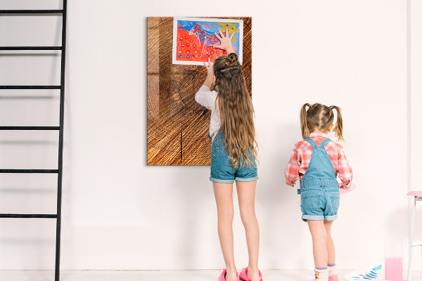 Dry erase board magnetic Memo board with magnets and photos