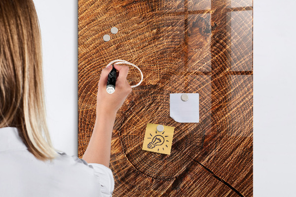 Dry erase board magnetic Memo board with magnets and photos