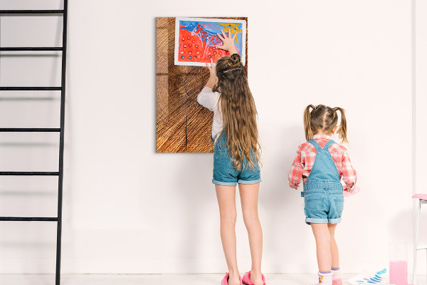 Dry erase board magnetic Memo board with magnets and photos