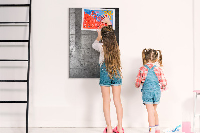 Magnetic dry erase board Modern board for photos and notes