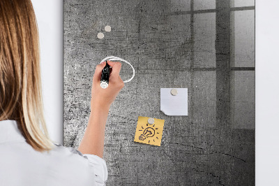 Magnetic dry erase board Modern board for photos and notes