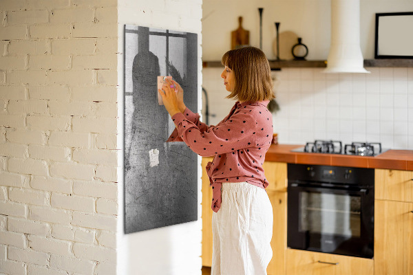 Magnetic dry erase board Modern board for photos and notes