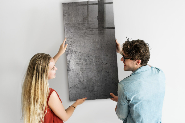 Magnetic dry erase board Modern board for photos and notes