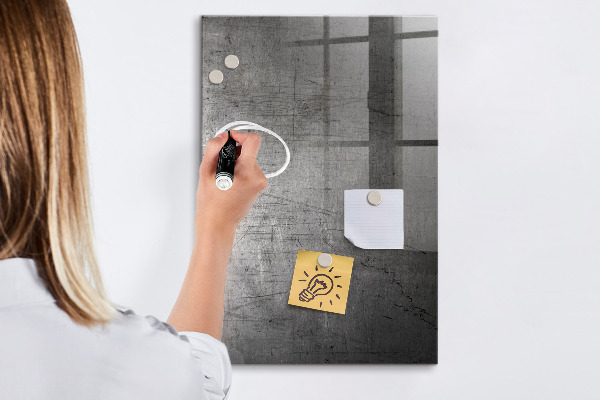 Magnetic dry erase board Modern board for photos and notes