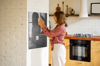 Magnetic dry erase board Modern board for photos and notes