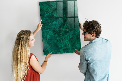 Dry erase board magnetic Green board for notes and photos