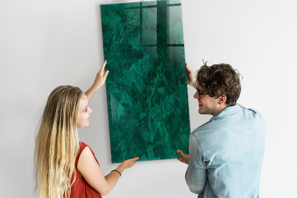Dry erase board magnetic Green board for notes and photos