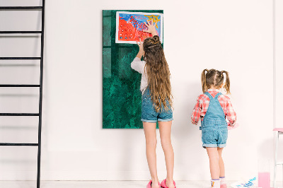 Dry erase board magnetic Green board for notes and photos