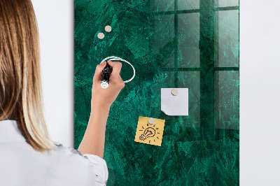 Dry erase board magnetic Green board for notes and photos