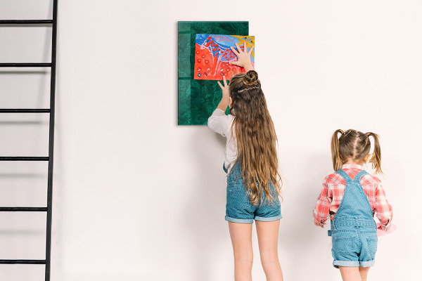 Dry erase board magnetic Green board for notes and photos