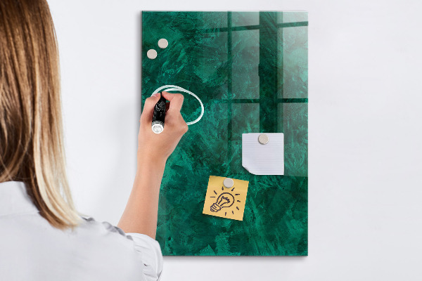 Dry erase board magnetic Green board for notes and photos