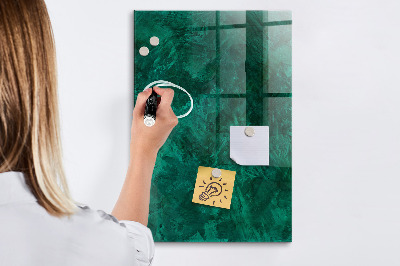 Dry erase board magnetic Green board for notes and photos