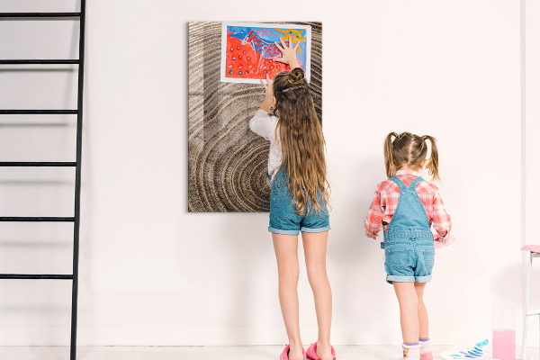 Magnetic dry erase board Magnetic board for photos and notes