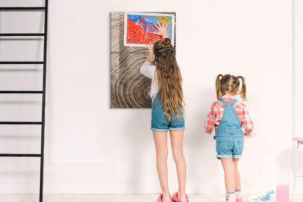 Magnetic dry erase board Magnetic board for photos and notes