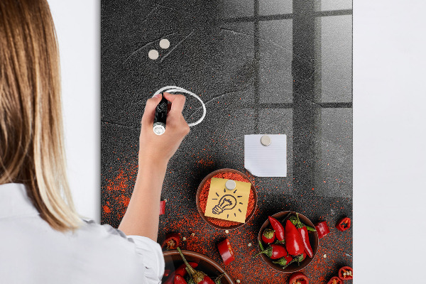 Dry erase board magnetic Pepper Kitchen Reminders
