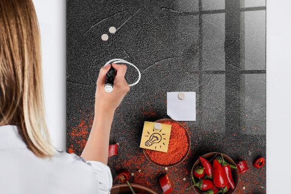 Dry erase board magnetic Pepper Kitchen Reminders