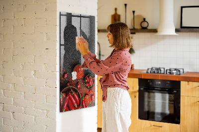 Dry erase board magnetic Pepper Kitchen Reminders
