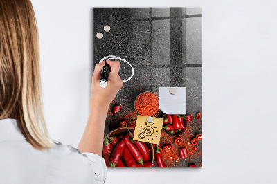 Dry erase board magnetic Pepper Kitchen Reminders