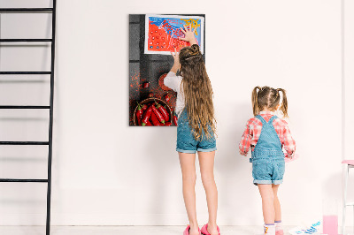 Dry erase board magnetic Pepper Kitchen Reminders