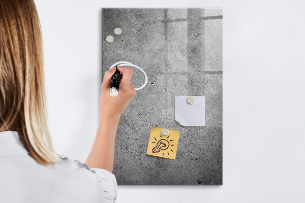 Magnetic dry erase board Magnetic board for photos and notes